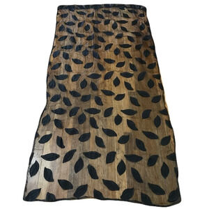 BOTRONG LEAF TULLE CURTAIN PANELS